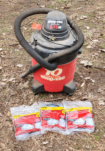 lot 2161 image: 10 Gallon Shop Vac and New Reusable Filters