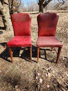 lot 2049 image: (2) Vintage Chairs - Needs a little TLC