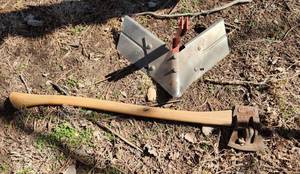 lot 2053 image: Chopper Axe Model 50755 and Plow Attachment