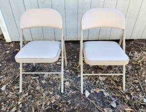 lot 2078 image: (2) Cosco Padded Folding Chairs