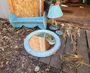 lot 2083 image: Boat Decor, Chandelier and Wall Decor