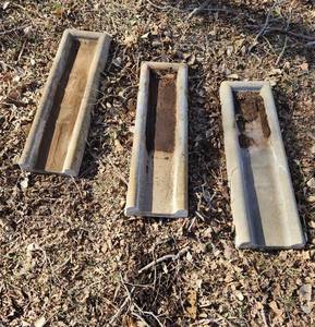 lot 2087 image: (3) Concrete Downspout Splash Guards