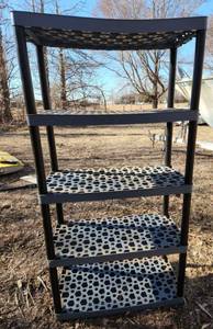 lot 2097 image: Plastic Storage Shelf 36 x 18 x 70