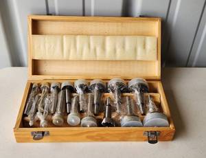 lot 4150 image: 16 Piece Forstner Professional Woodworker Hole Saw Bit Set