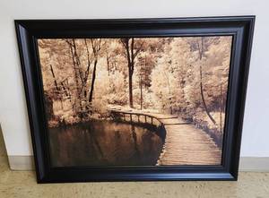 lot 4175 image: 47 x 37 Framed Art - Very Large