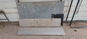 lot 6056 image: Metal Pieces - Large Metal Piece is 60 x 33