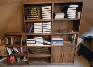 lot 6077 image: (3) Bookshelves and Books - Upstairs - BRING HELP TO REMOVE ITEMS