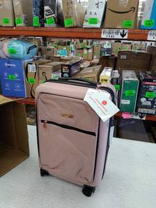 lot 22612 image: Samantha Brown 22 Hardside Spinner with Usb Port - Rose  Gold