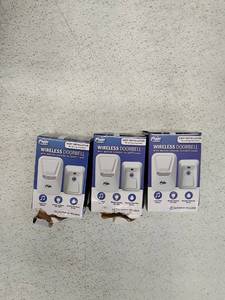 lot 22613 image: 3. Wireless Doorbells  With Motion Sensing LED Light