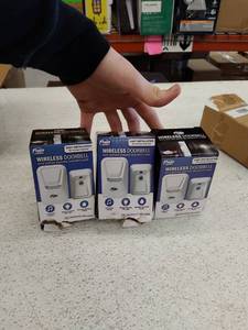 lot 22614 image: 3. Wireless Doorbells  With Motion Sensing LED Light