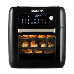 lot 22659 image: Kalorik 10 Quart Air Fryer Oven, Black, Model AF-150CD-L, Powers On Not Fully Tested