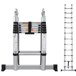 lot 22662 image: Telescoping Ladder, Aluminum, 12.2