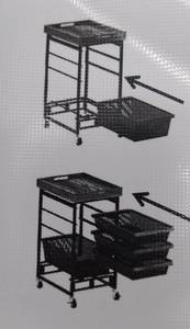 lot 22671 image: Oasis Concepts 4 Mesh Drawer Organizer