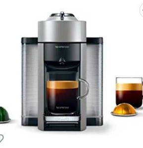 lot 22703 image: Nespresso Vertuo Evoluo Coffee and Espresso Machine by DeLonghi, Silver Nespresso Vertuoline Coffee, Assortment Expired Coffee Pods