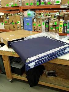 lot 22715 image: Unknown Brand Portable Foldable Bed, Blue