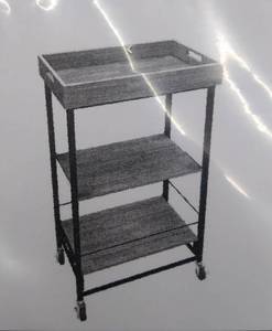 lot 22730 image: Oasis Concepts Foldable Kitchen Cart On Wheels. KKEF-3TAC-152336