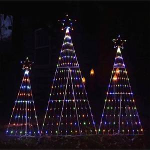 lot 22732 image: Mr. Christmas Multifunction LED Folding Forest 3-piece Set, not tested