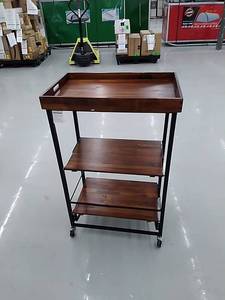 lot 22768 image: Oasis Concepts all purpose folding entertainment cart with wheels