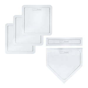 lot 53 image: Franklin Sports Throw Down Baseball  Kickball Bases Set( Missing 1 Base)