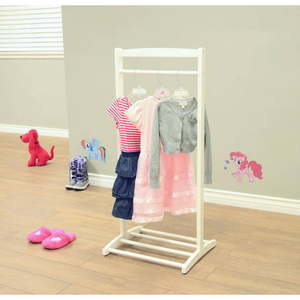 lot 1718 image: Home Craft Kids Clothes Rack White