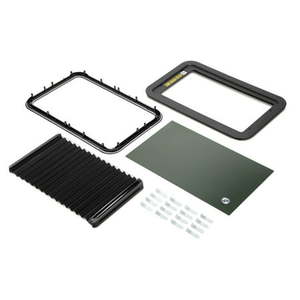 lot 2970 image: Lippert 806621 Thin Shade Complete Window Kit for RV Entry Doors