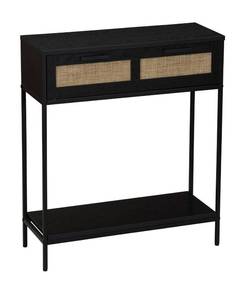 lot 3519 image: Woven Rattan Console Table