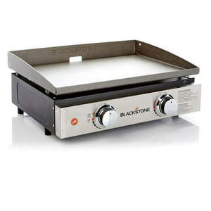 lot 3543 image: Blackstone 2-Burner 22 Tabletop Griddle with Stainless Steel Front
