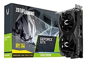 lot 3556 image: ZOTAC GAMING GeForce GTX 1660 SUPER Twin Fan Black