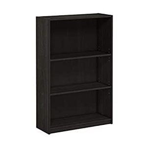 lot 6362 image: Furinno JAYA Simple Home 3 - Tier Adjustable Shelf Bookcase Espresso