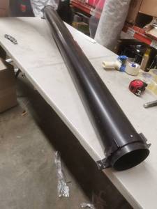 lot 6369 image: Black 65 L Plastic Pipe