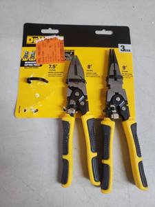 lot 2953 image: DEWALT Compound Pliers (2-Pack)