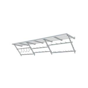 lot 2958 image: Garage Essentials 96 Inch Wall Mounted Utility Storage Rack w Bike Hooks