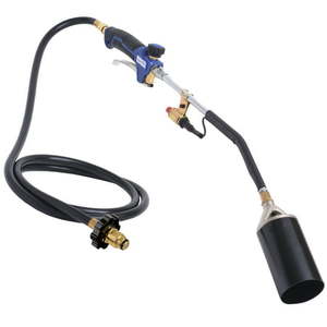 lot 2961 image: Flameking 340 000 BTU Propane Torch Self Igniting with Turbo Blast Trigger and Flow Valve Welders