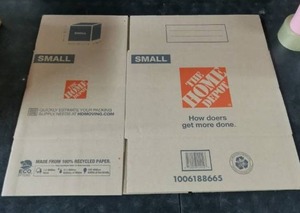 lot 3548 image: 10 Pack Small Cardboard Boxes