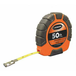lot 7482 image: Keson Long Tape Measure 38Inx50 ft15m Orange ST18M503X