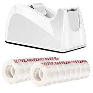 lot 1674 image: Amazon Basics Invisible Tape with Dispenser, Clear, .75 x 1296 Inches, 16 Rolls (B07VVJW4PZ)