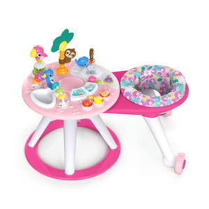 lot 2923 image: Bright Starts Around We Go 2-in-1 Walk-Around Activity Center & Table - Tropic Coral (Pink), 6 Months