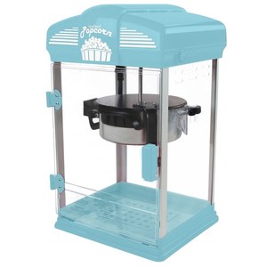 lot 2925 image: West Bend Theater Crazy Theater Style Popcorn Popper Machine with Nonstick Kettle 4-Ounce Blue