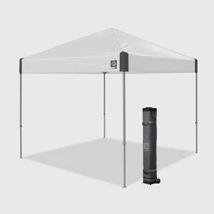 lot 2929 image: E-Z Up� Ambassador Instant Shelter� Outdoor Canopy 10 x 10 White Slate Assembled Width 120