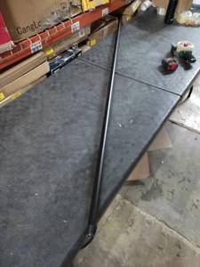 lot 7158 image: 6ftx1 Black Pole Threaded on Both Ends
