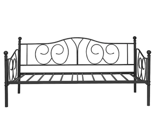 lot 1710 image: Black Metal Daybed Frame