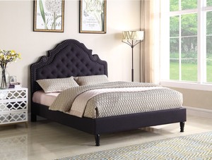 lot 1678 image: King HeadboardSideboardsFootboard 80x32 Black