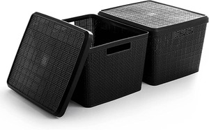 lot 2924 image: Bino Large Mesh Style Storage Bins, 2 Pack