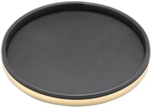 lot 5981 image: Black & Gold Serving Tray 15 Diameter