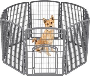 lot 5968 image: Plastic Snap Together Dog Pen 34 Tall&nbsp(stock photo approximate)