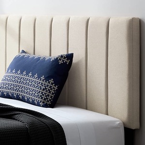 lot 6348 image: Mid Rise Vertical Channel Upholstered Headboard, King, 77.6 x 21