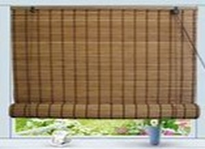 lot 3564 image: Bamboo Roll Up Blinds - size unknown&nbsp(stock photo approximate - brand unknown)