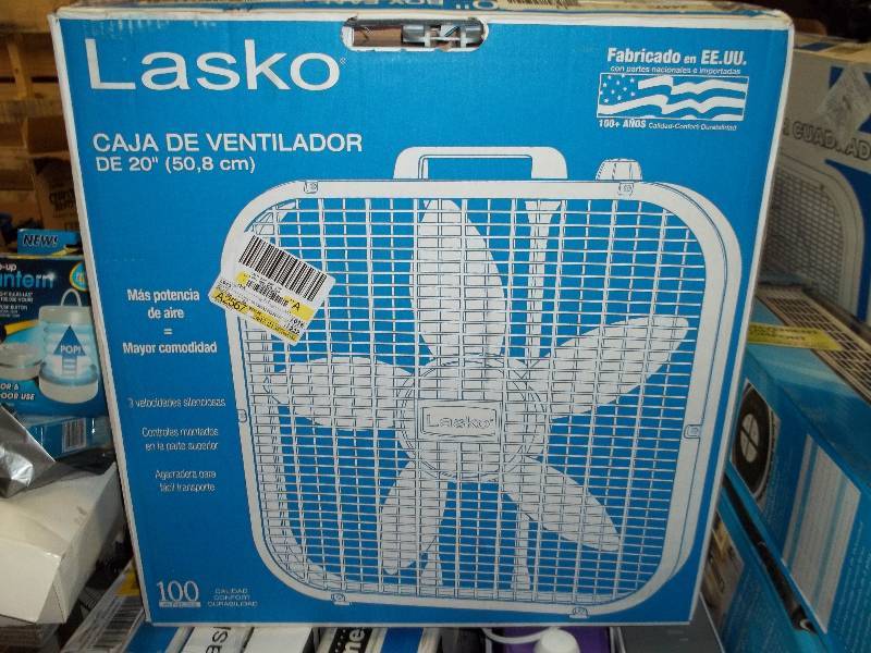 lot 2006 image: LASKO 20 BOX FAN Model# B20200