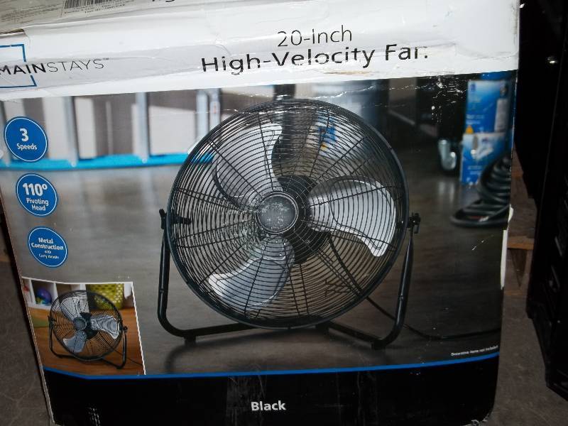 lot 2013 image: 20 High Velocity Fan, Black