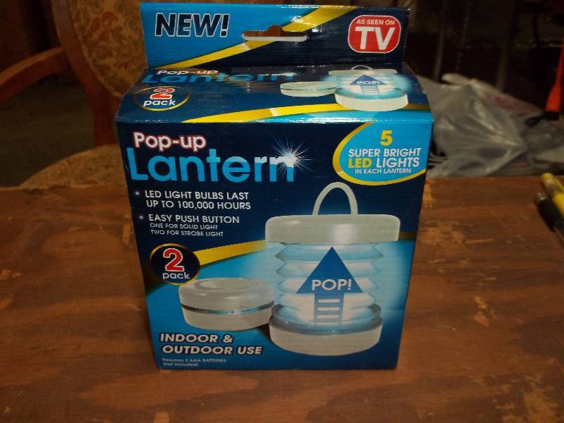lot 2120 image: As Seen On TV Pop Up Lantern